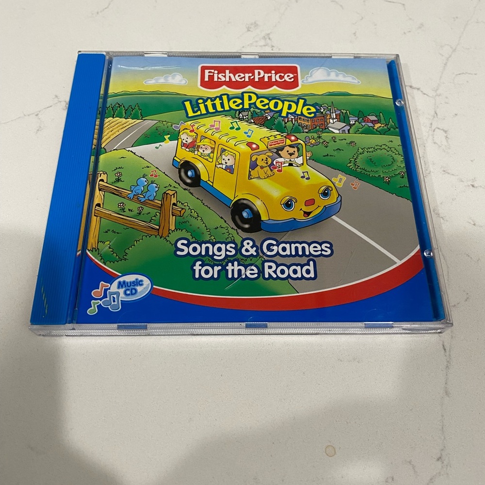 Fisher Price Little People Songs & Games for the Road CD with Lyrics